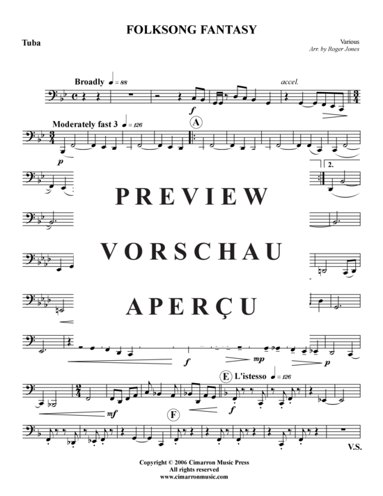 Produktgalerie: Seite 20 von 21 Folksong Fantasy , , (Blechbläserquintett)