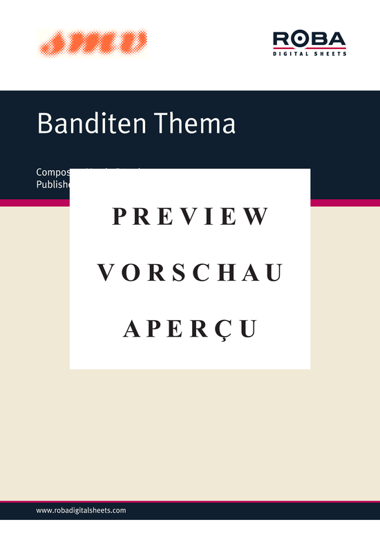 Product gallery: Page 2 of 3 Banditen Thema , , Piano Solo