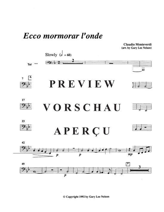 gallery: Ecco Mormorar l´onde , , (Tuba Quntett EETTT)