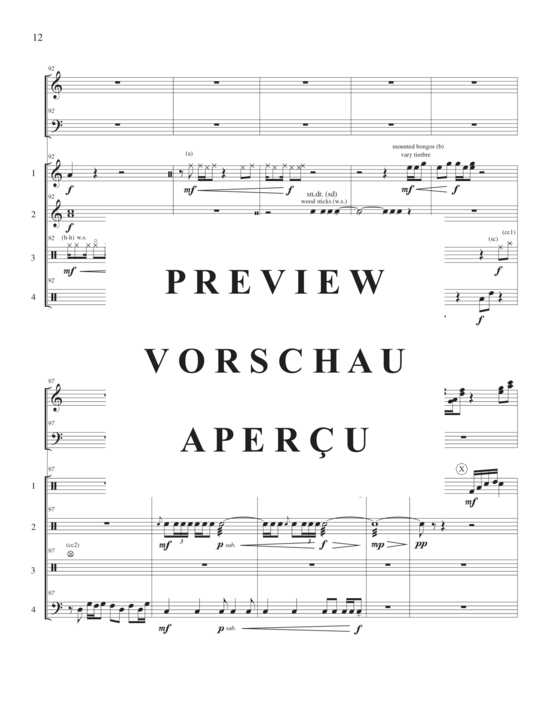 Product gallery: Page 17 of 21 Concerto for Marimba and Percussion Ensemble , , (marimba solo and 4-part percussion ensemble)