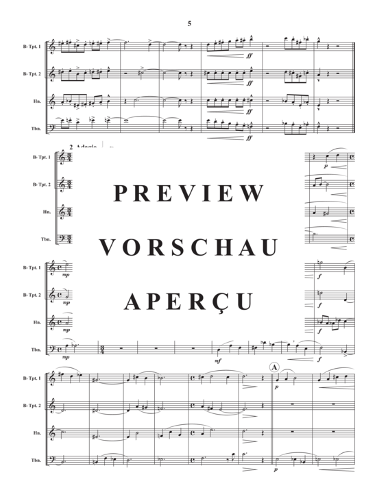 Produktgalerie: Seite 7 von 21 Three Sketches , , (Blechbläser Quartett)