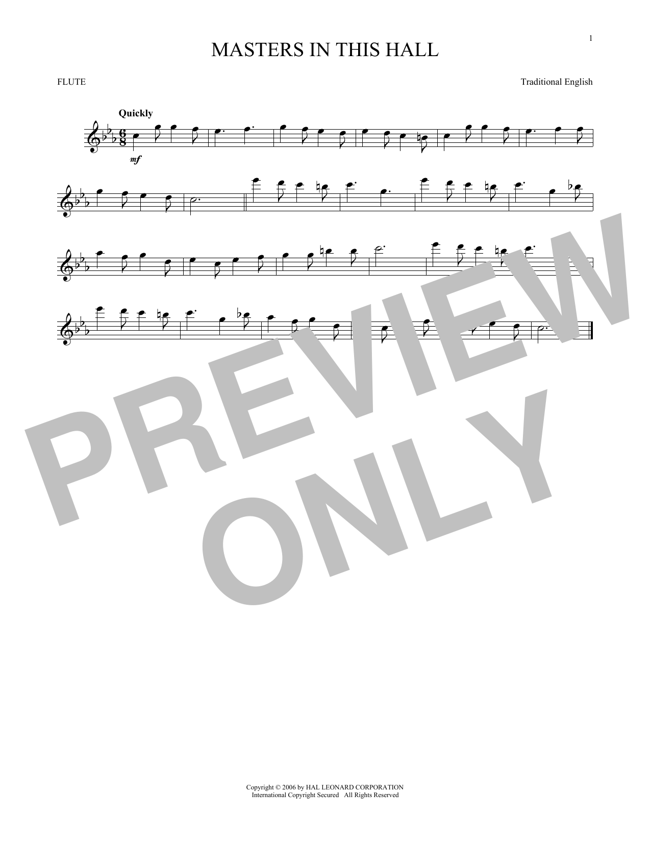 Product gallery: Page 1 of 1 Masters In This Hall, Traditional English