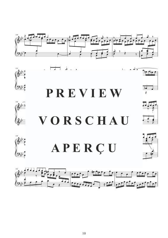 Produktgalerie: Seite 11 von 11 Fantasie und Fuge g-Moll BWV 542, , Klavier Solo