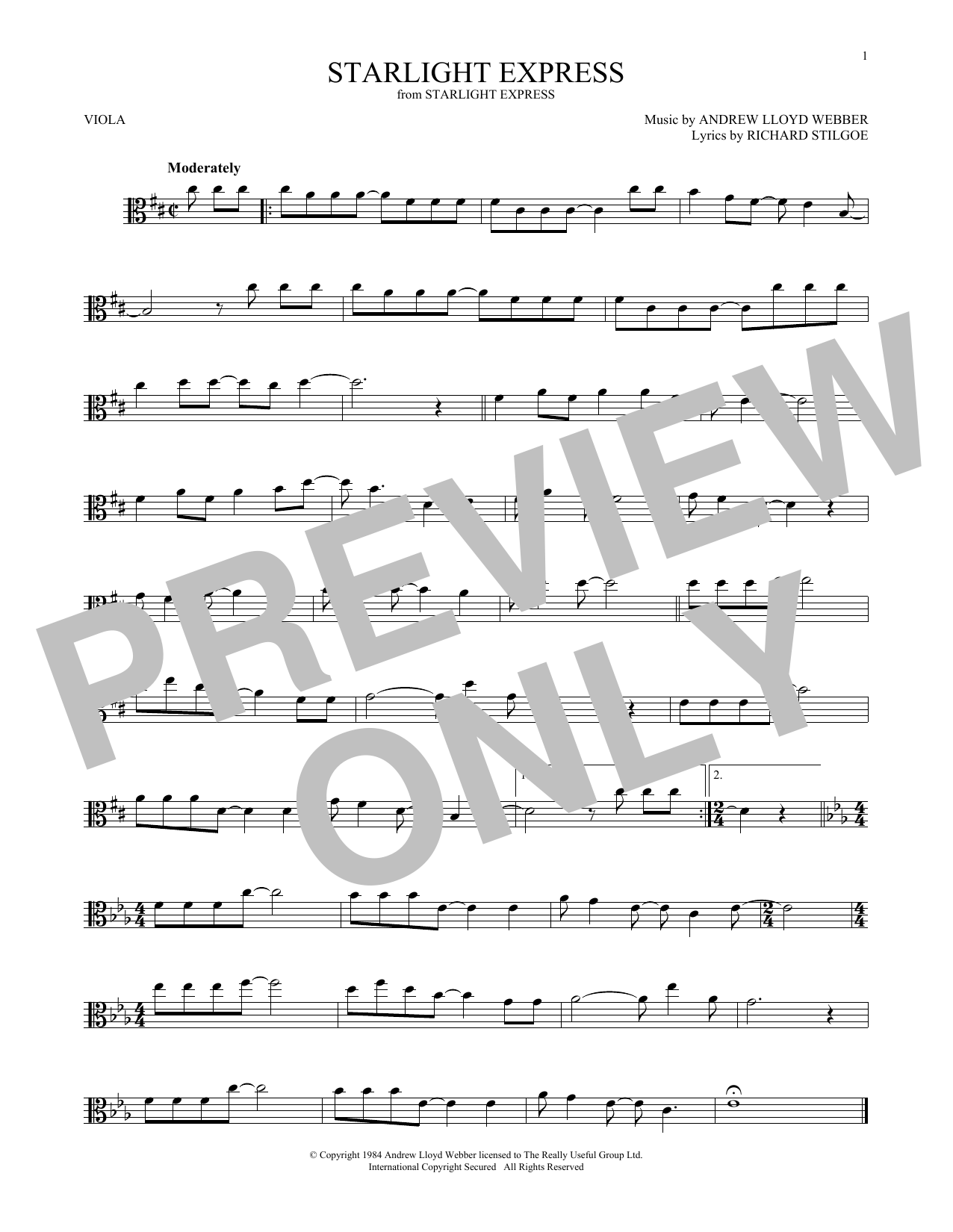 Product gallery: Page 1 of 1 Starlight Express, Andrew Lloyd Webber