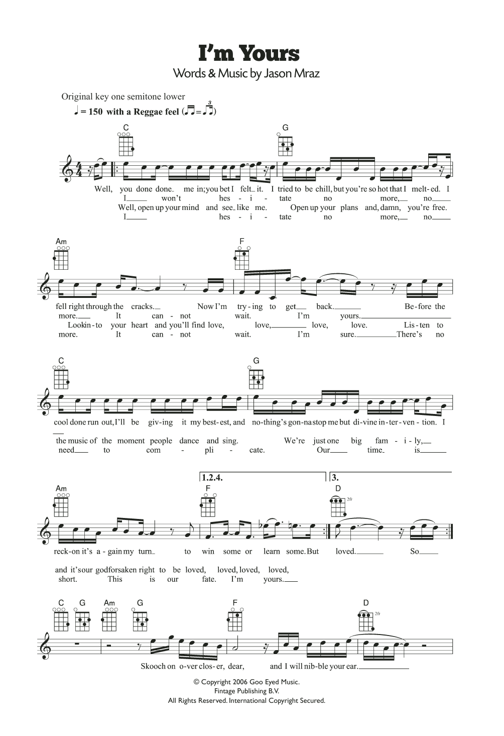 Product gallery: Page 1 of 1 I'm Yours, Jason Mraz