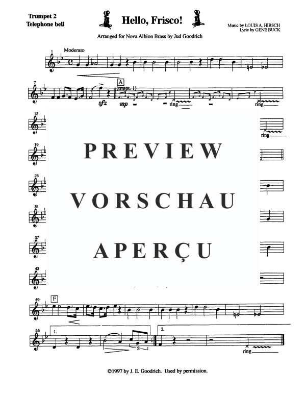 Produktgalerie: Seite 10 von 11 Hello, Frisco!, , Blechbläser Quintett