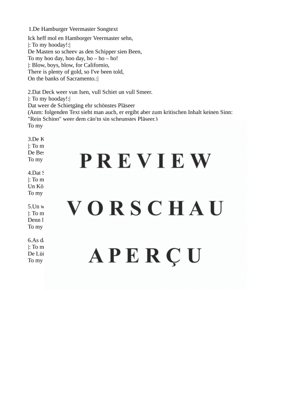 gallery: De Hamborger Veermaster / The Banks of Sacramento, , (Männerchor)