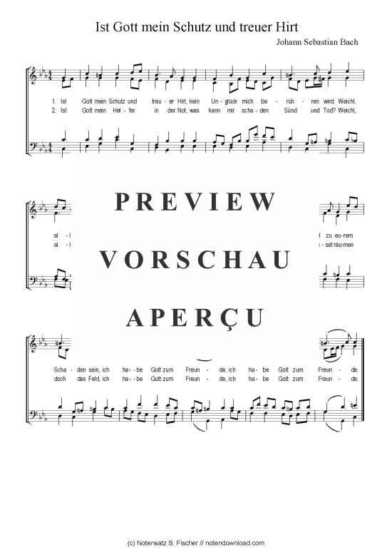 Produktbild zu: Ist Gott mein Schutz und treuer Hirt Johann Sebastian Bach