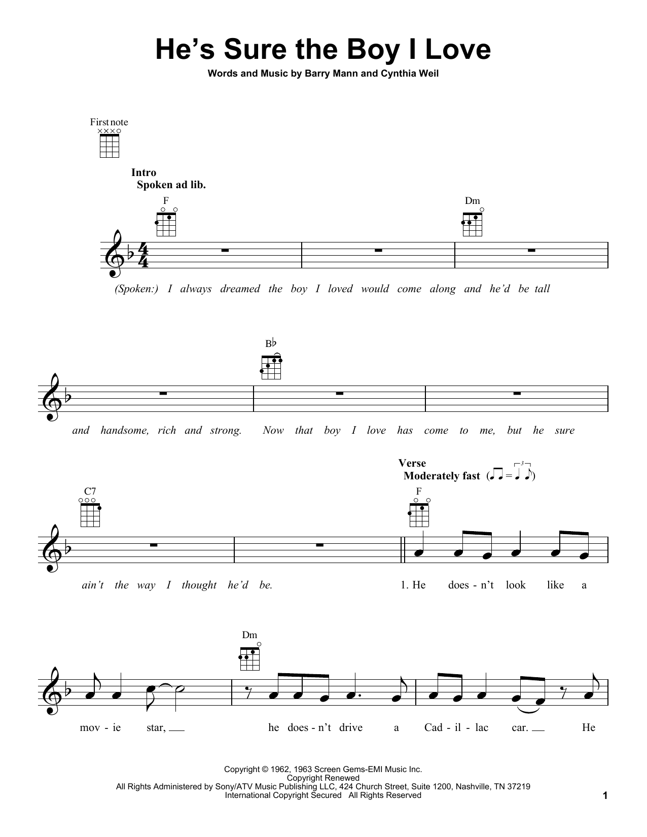 Product gallery: Page 1 of 1 He's Sure The Boy I Love, Carole King