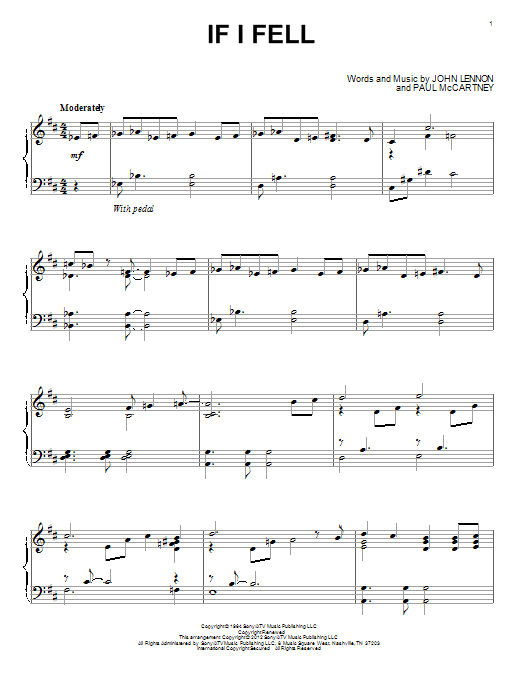 Product gallery: Page 1 of 1 If I Fell, The Beatles
