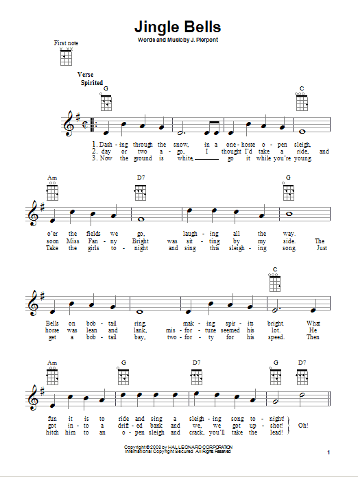 Product gallery: Page 1 of 1 Jingle Bells, J. Pierpont