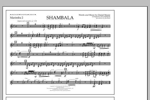 Produktbild zu:  Shambala - Marimba 2 - Jay Dawson