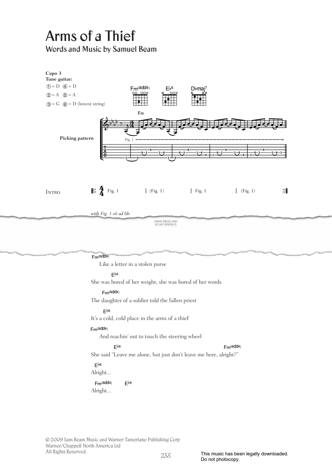 Product gallery: Page 1 of 1 Arms of a Thief, Iron & Wine