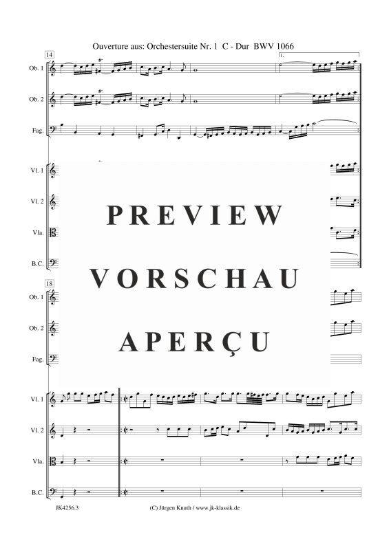 gallery: Ouverture aus: Orchestersuite Nr. 1 BWV 1066, , Kammerensemble für Oboen, Streicher und Basso Continuo