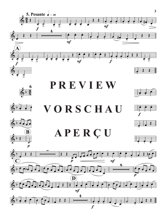Produktgalerie: Seite 17 von 21 Six German Dances , , (Blechbläserquintett)