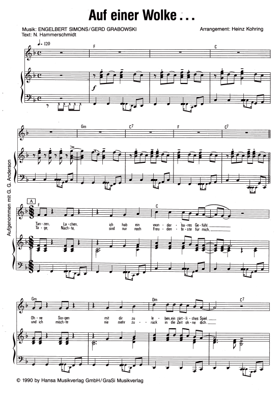 Produktbild zu: Auf einer Wolke...G.G. Anderson