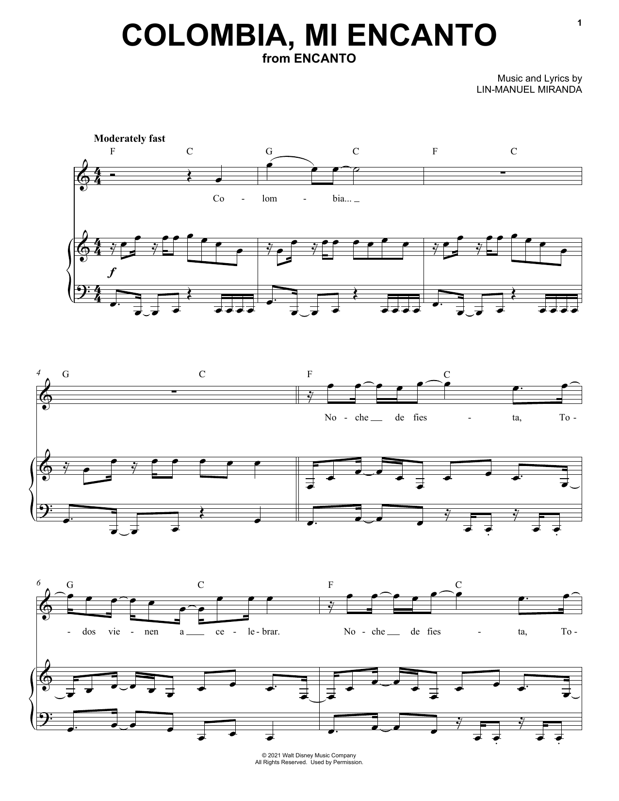 Produktbild zu: Colombia, Mi Encanto (from Encanto)