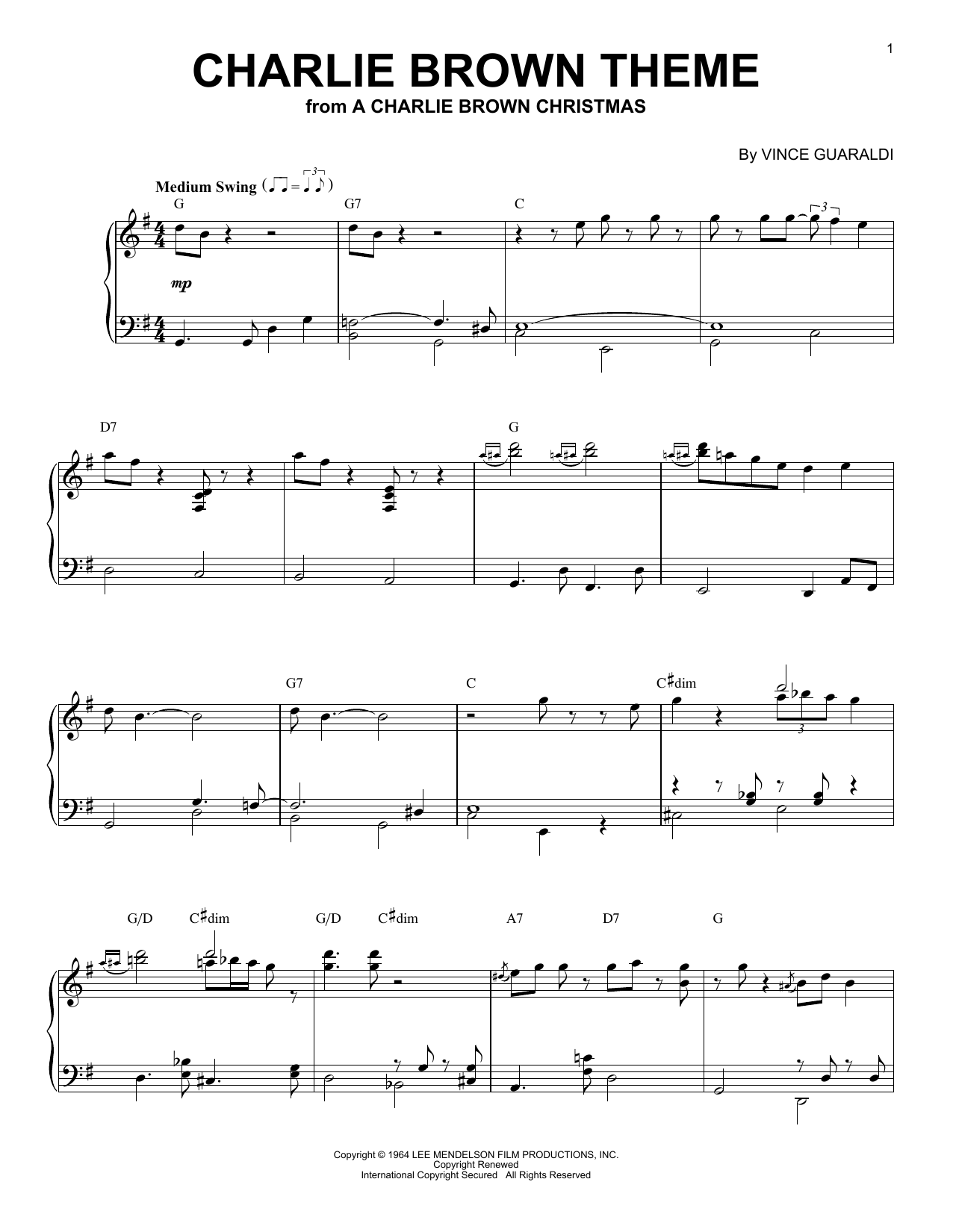 Produktbild zu: Charlie Brown Theme