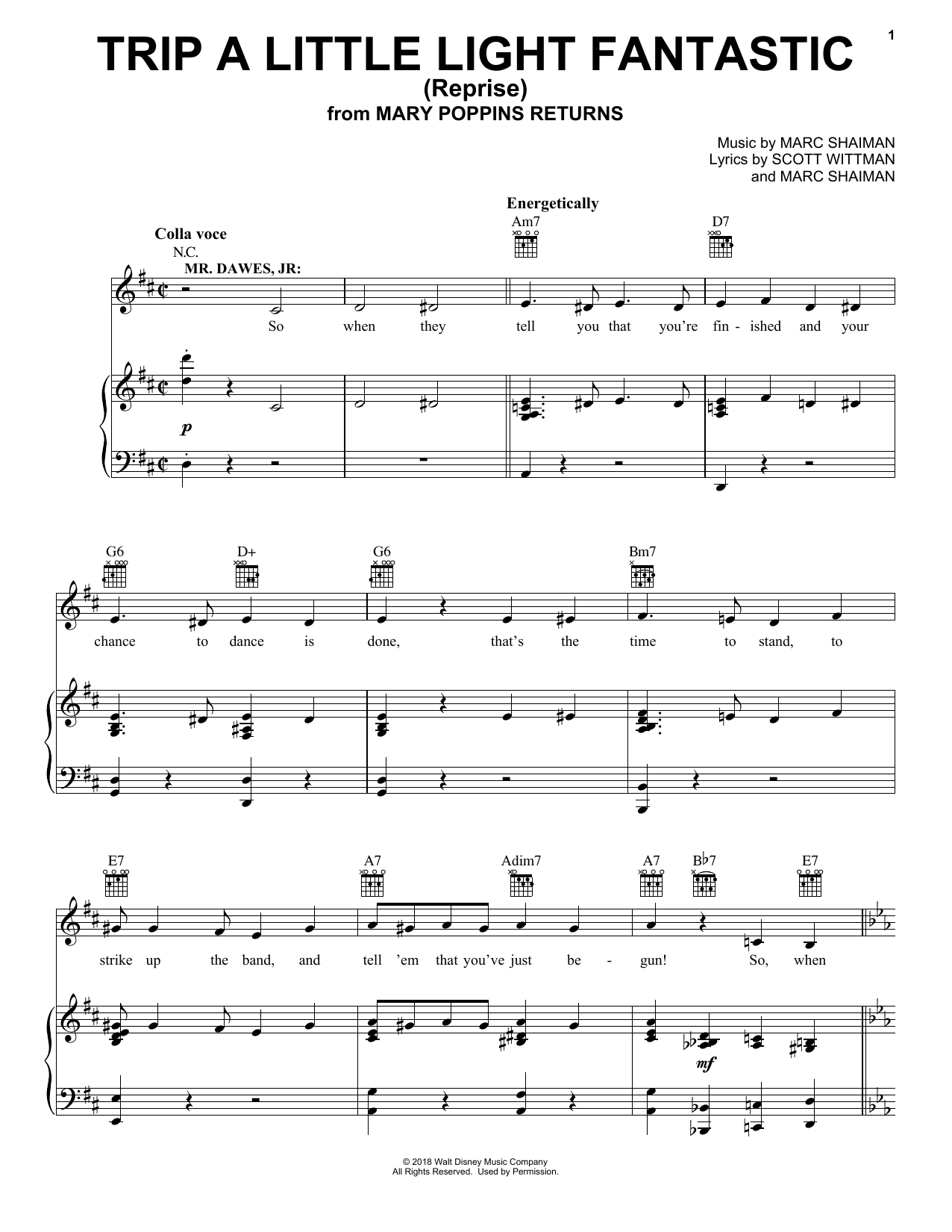 Product picture to: Trip A Little Light Fantastic (Reprise) (from Mary Poppins Returns)