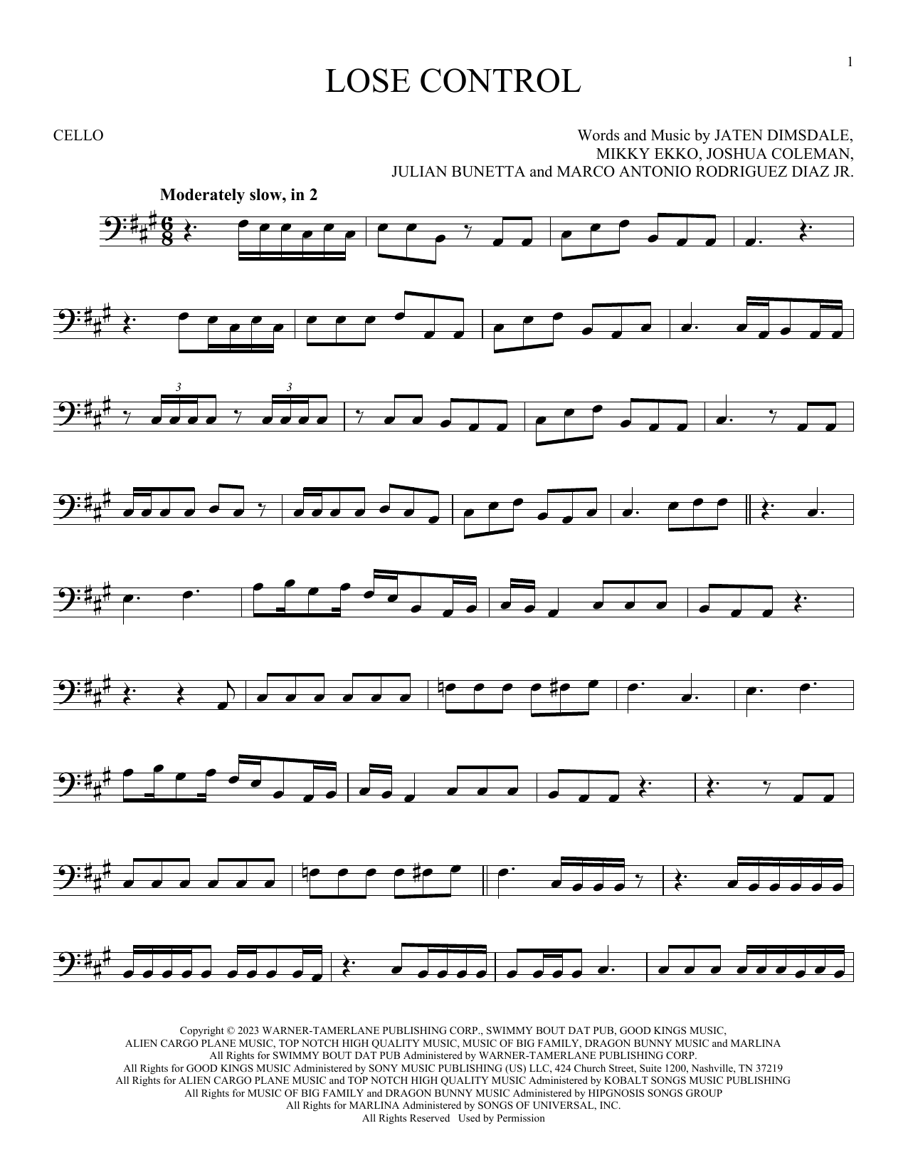 Product picture to:  Lose Control - Teddy Swims