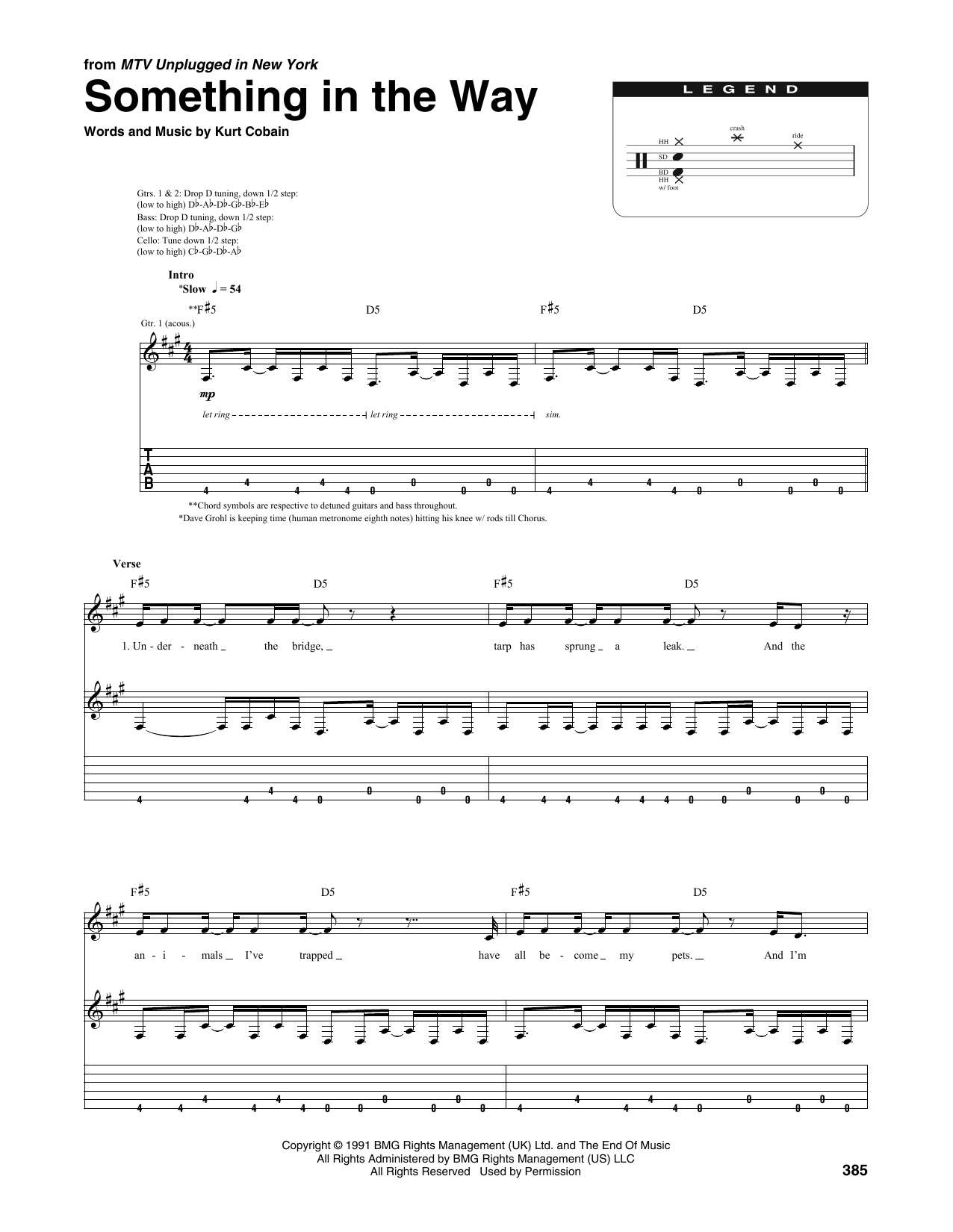 Produktgalerie: Seite 1 von 1 Something In The Way (from MTV Unplugged in New York), Nirvana