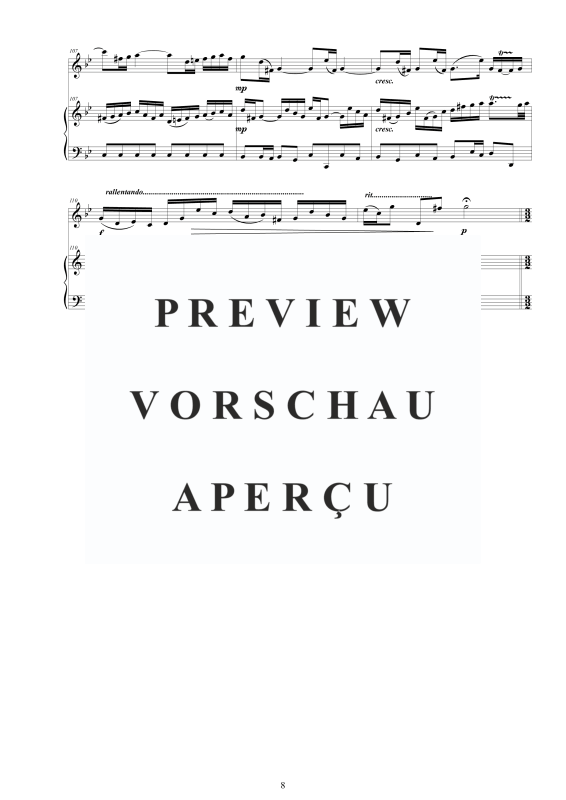 Produktgalerie: Seite 9 von 11 Flöten Sonate Nr. 3 in G-Moll BWV 1029, , Flöte und Cembalo/Klavier