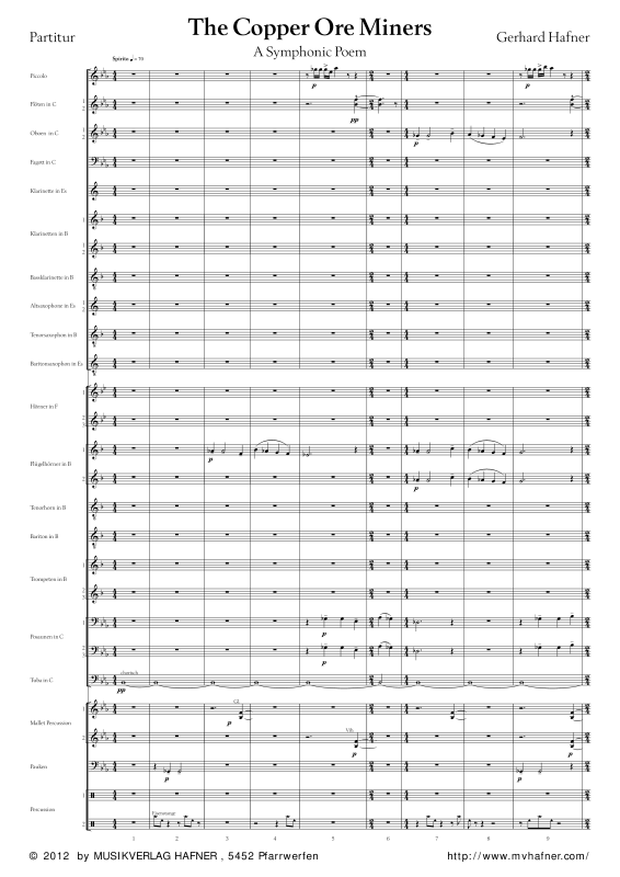 Product gallery: Page 1 of 11 The Copper Ore Miners, , (large wind orchestra)