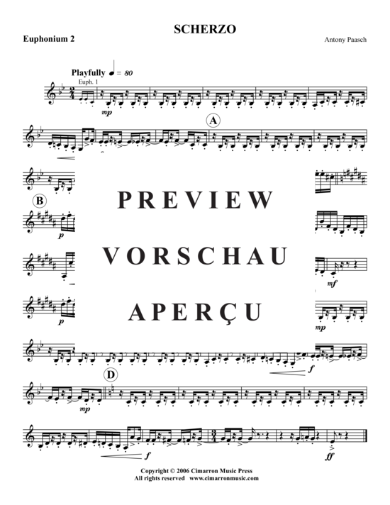 Product gallery: Page 7 of 9 Scherzo , , (Tuba Quartet: 2x Baritone, 2xTuba)