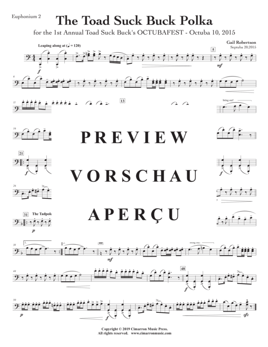 Product gallery: Page 7 of 10 Toad Suck Buck Polka, The , , (Tuba Quartett EETT)