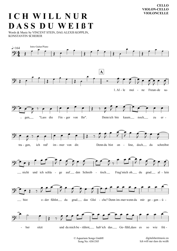 Ich will nur dass du weißt 