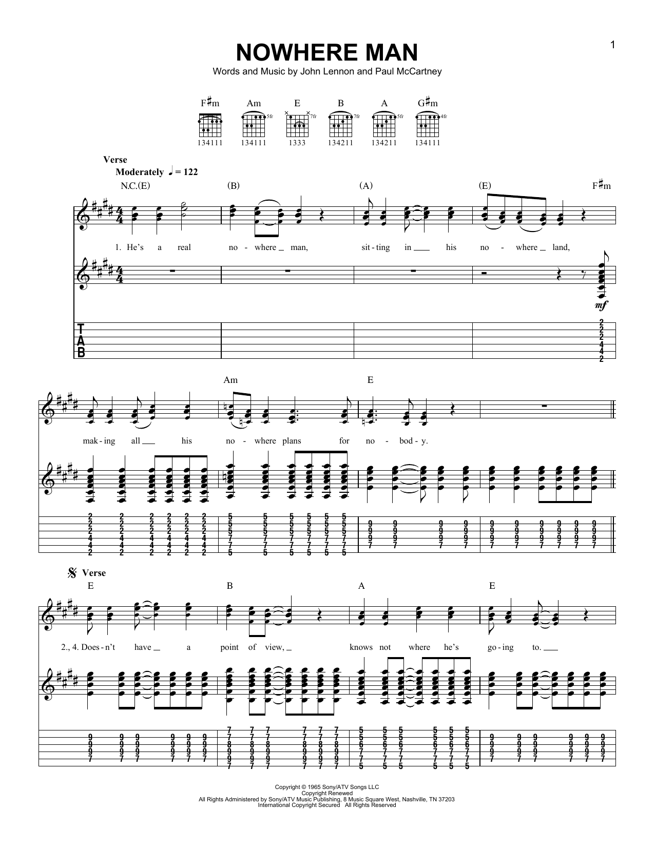 Product gallery: Page 1 of 1 Nowhere Man, The Beatles
