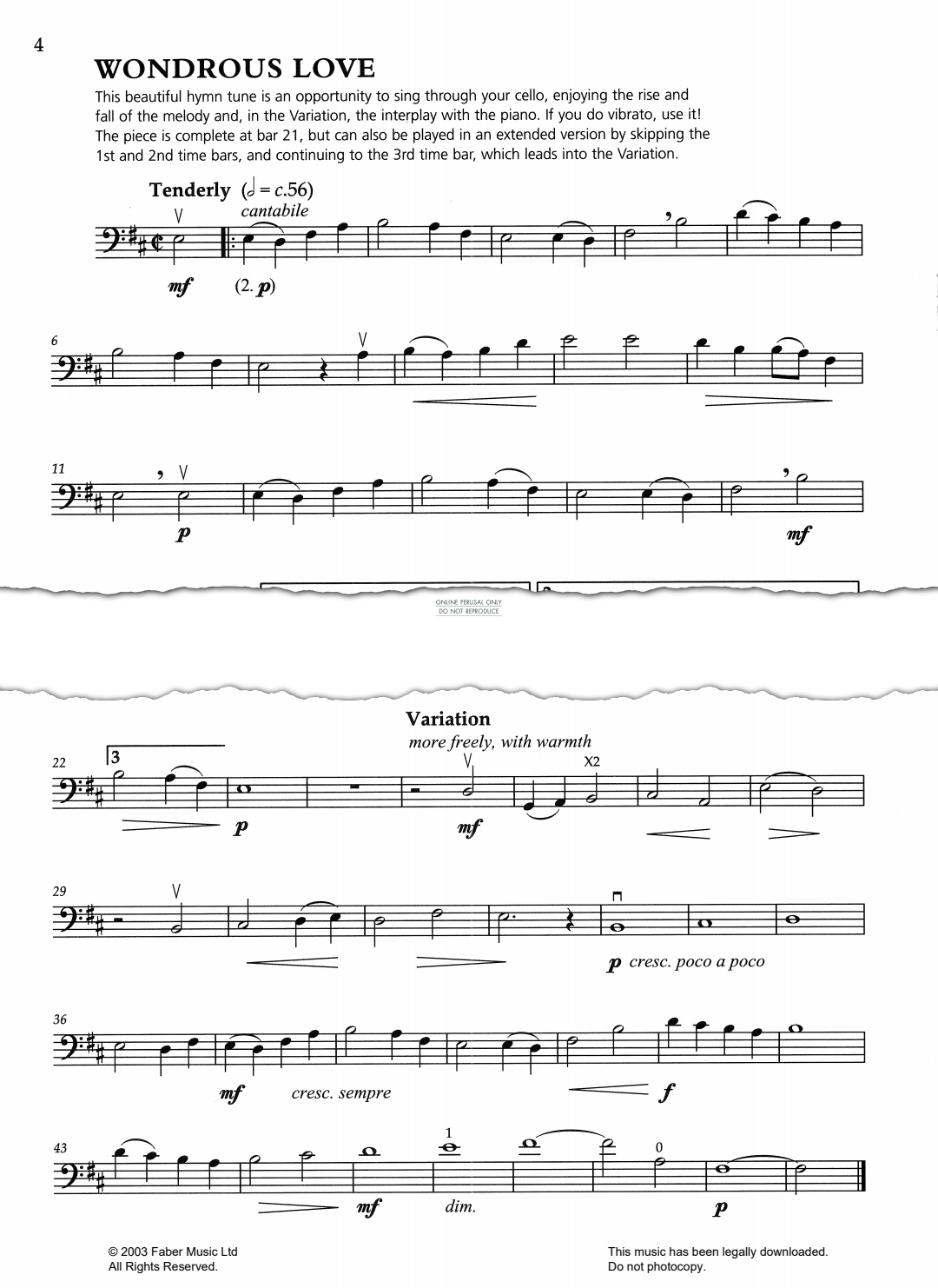 Produktgalerie: Seite 1 von 1 Wondrous Love (from 'O Shenandoah!'), American Traditional, Klavier, Violoncello