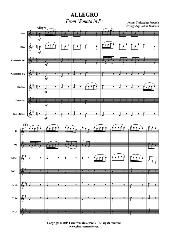 Sonata in F (Allegro) 