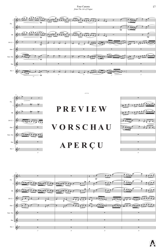 Produktgalerie: Seite 19 von 20 Vier Kanon aus Kunst der Fuge , , (Concert Band)