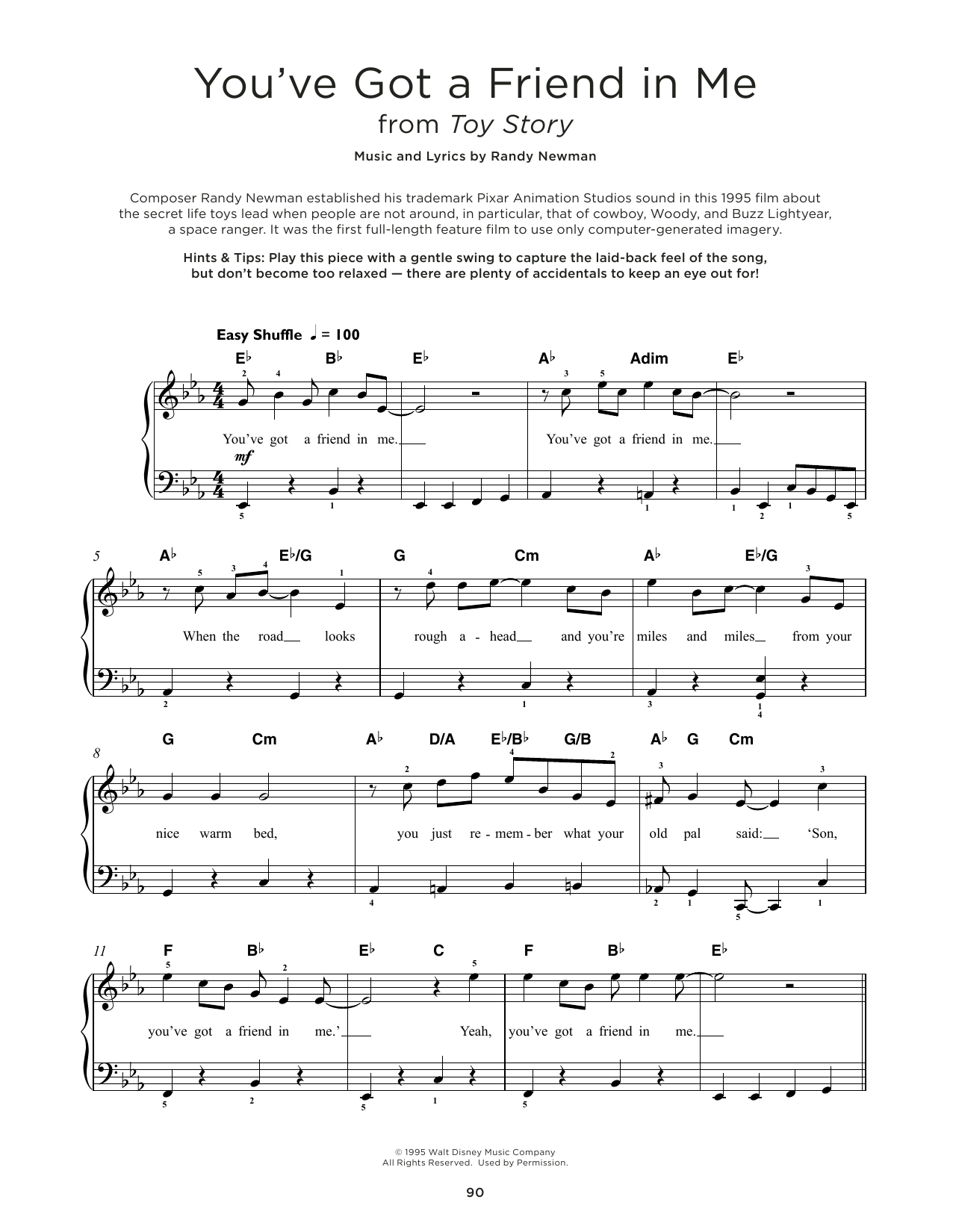 Produktbild zu: You've Got A Friend In Me (from Toy Story)
