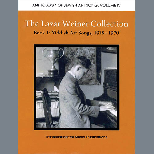 Produktbild zu: The Lazar Weiner Collection - Book 1: Yiddish Art Songs, 1918-1970