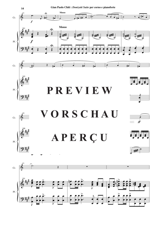 Produktgalerie: Seite 15 von 21 Donizetti Suite , , (Horn in F + Klavier)