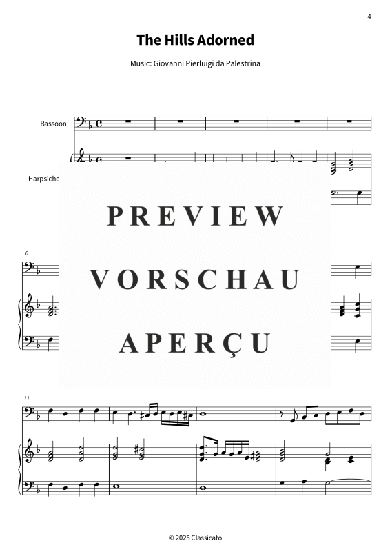 Produktgalerie: Seite 6 von 11 The Hills Adorned, , (Fagott und Cembalo/Klavier)