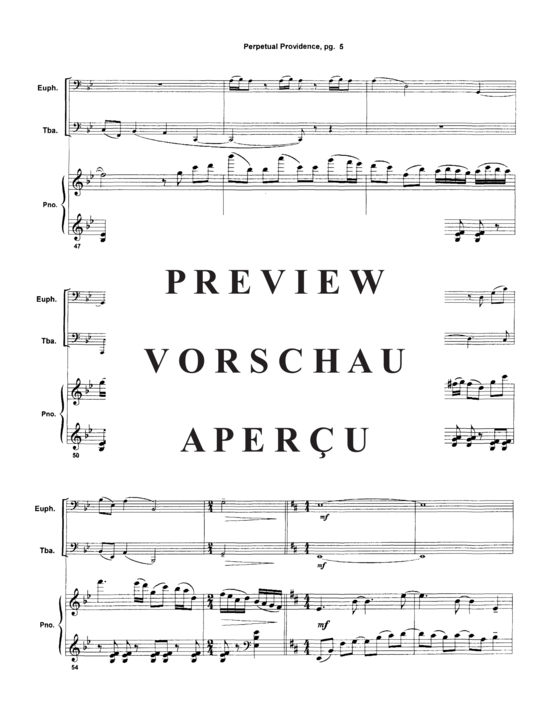 Produktgalerie: Seite 7 von 21 Perpetual Providence , , (Euphonium, Tuba + Klavier)