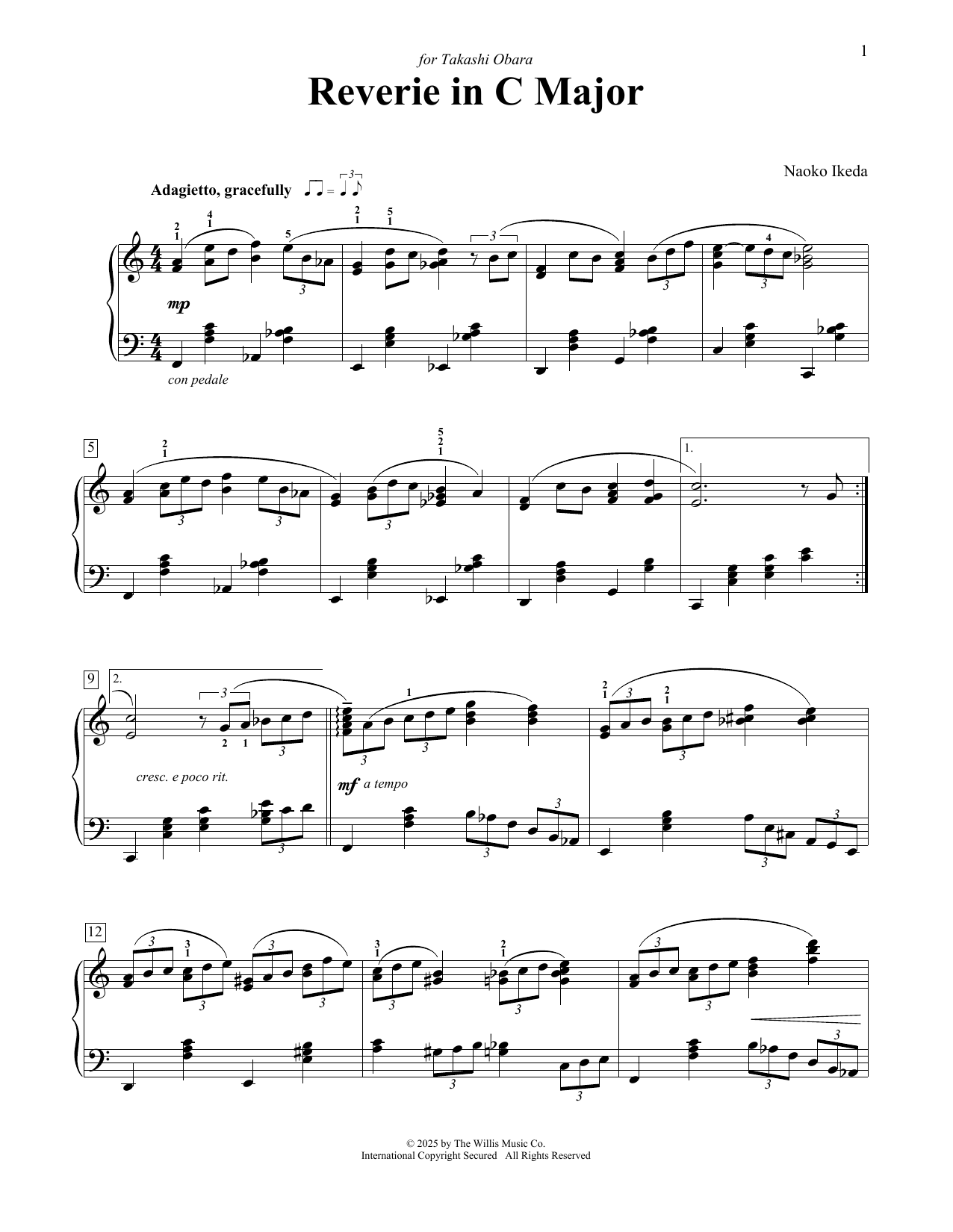 Produktgalerie: Seite 1 von 1 Reverie In C Major, Naoko Ikeda, Klavier