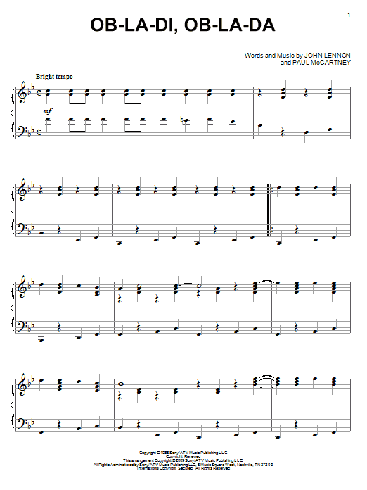Product gallery: Page 1 of 1 Ob-La-Di, Ob-La-Da, The Beatles