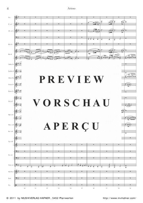 gallery: Arioso - Kantate BWV 156, , (large wind orchestra)