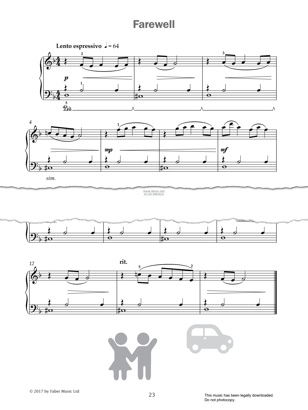Produktgalerie: Seite 1 von 1 Farewell (from 'Improve Your Sight-Reading! A Piece a Week Piano Grade 3'), Paul Harris, Klavier