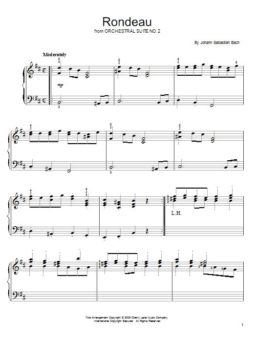 Produktgalerie: Seite 1 von 1 Rondeau, Johann Sebastian Bach, Klavier