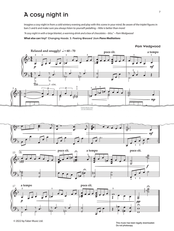 Produktgalerie: Seite 1 von 1 A Cosy Night In, Pam Wedgwood, Klavier