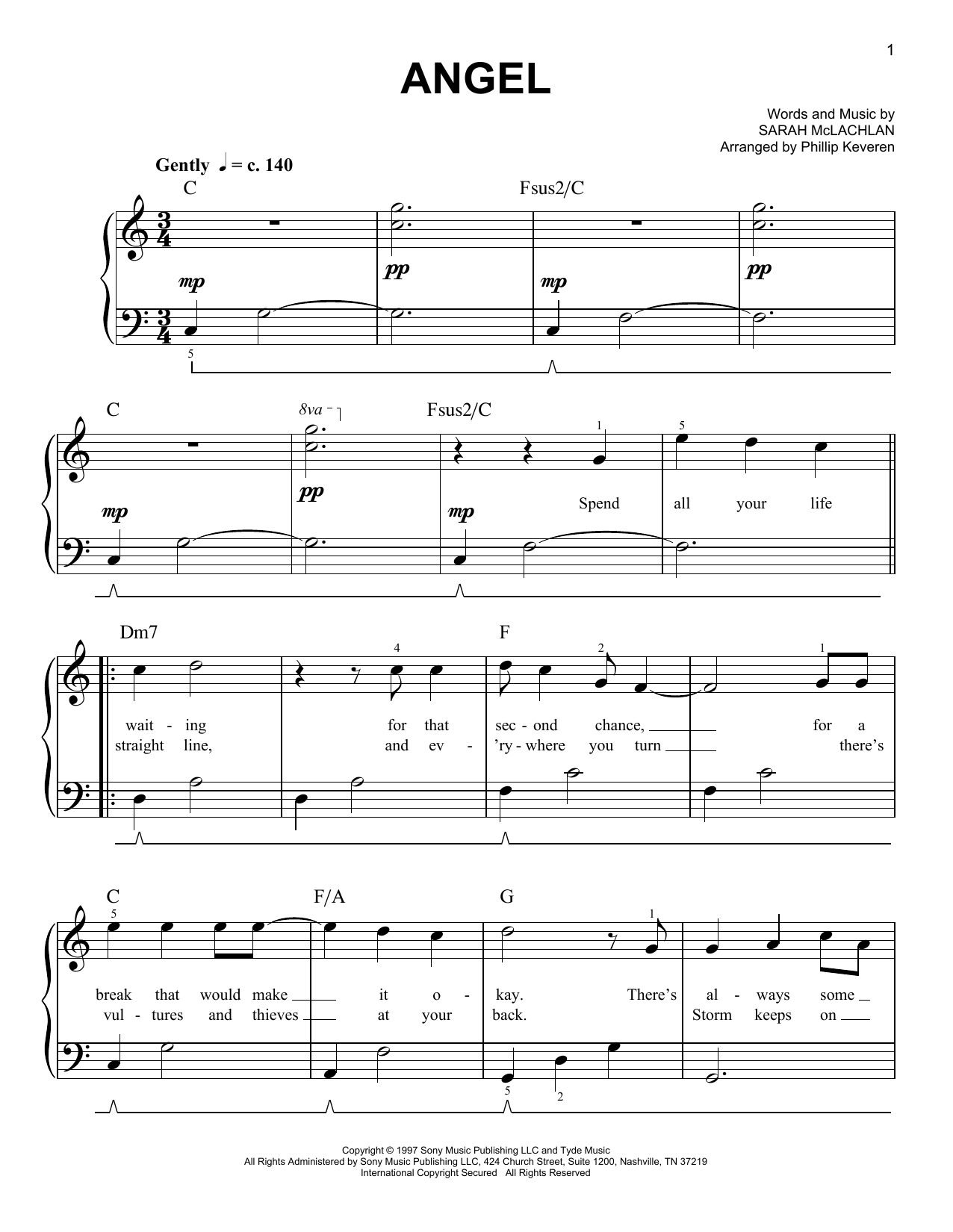Produktbild zu: Angel (arr. Phillip Keveren)