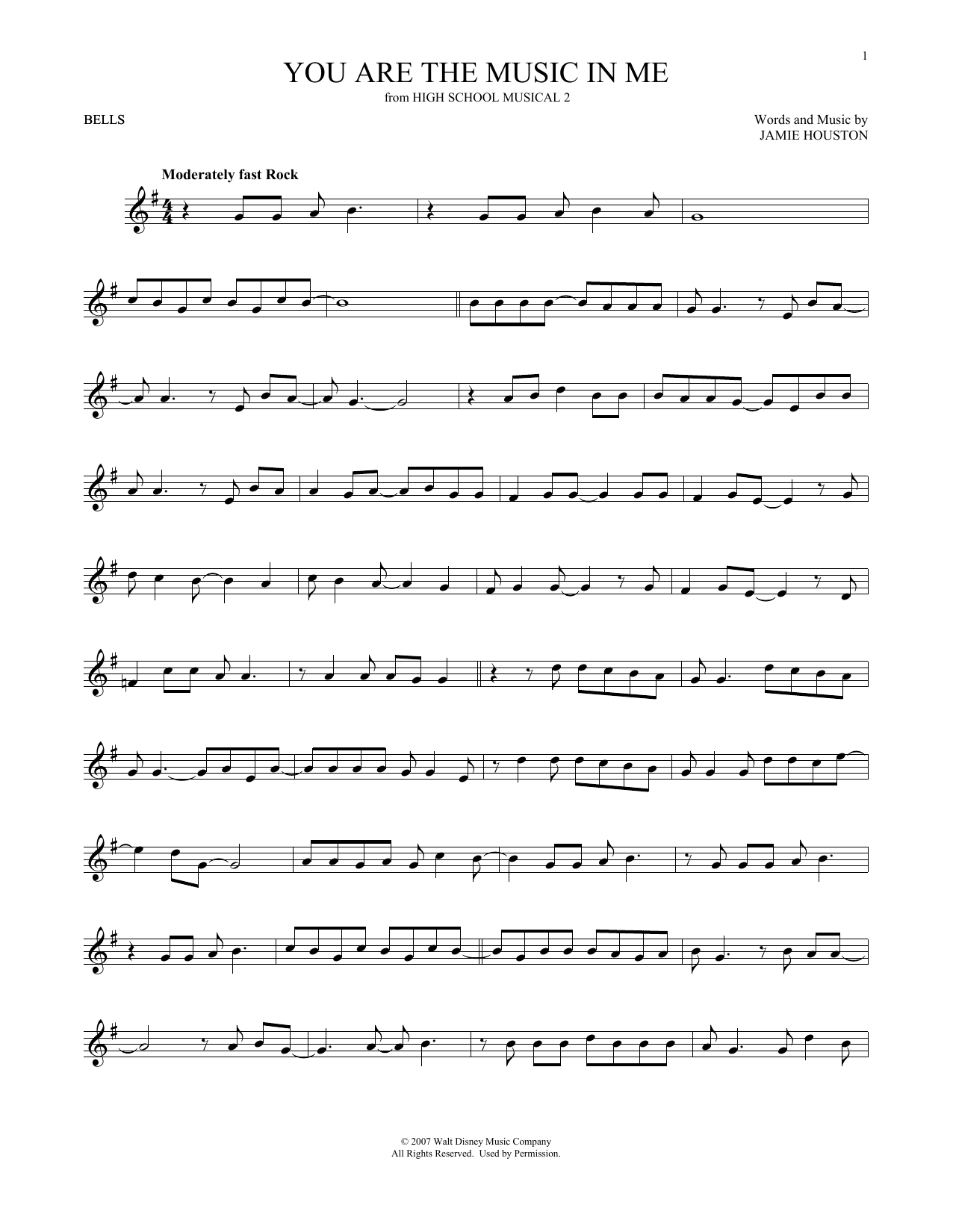 Produktgalerie: Seite 1 von 1 You Are The Music In Me (from High School Musical 2), Zac Efron & Vanessa Hudgens, Percussion