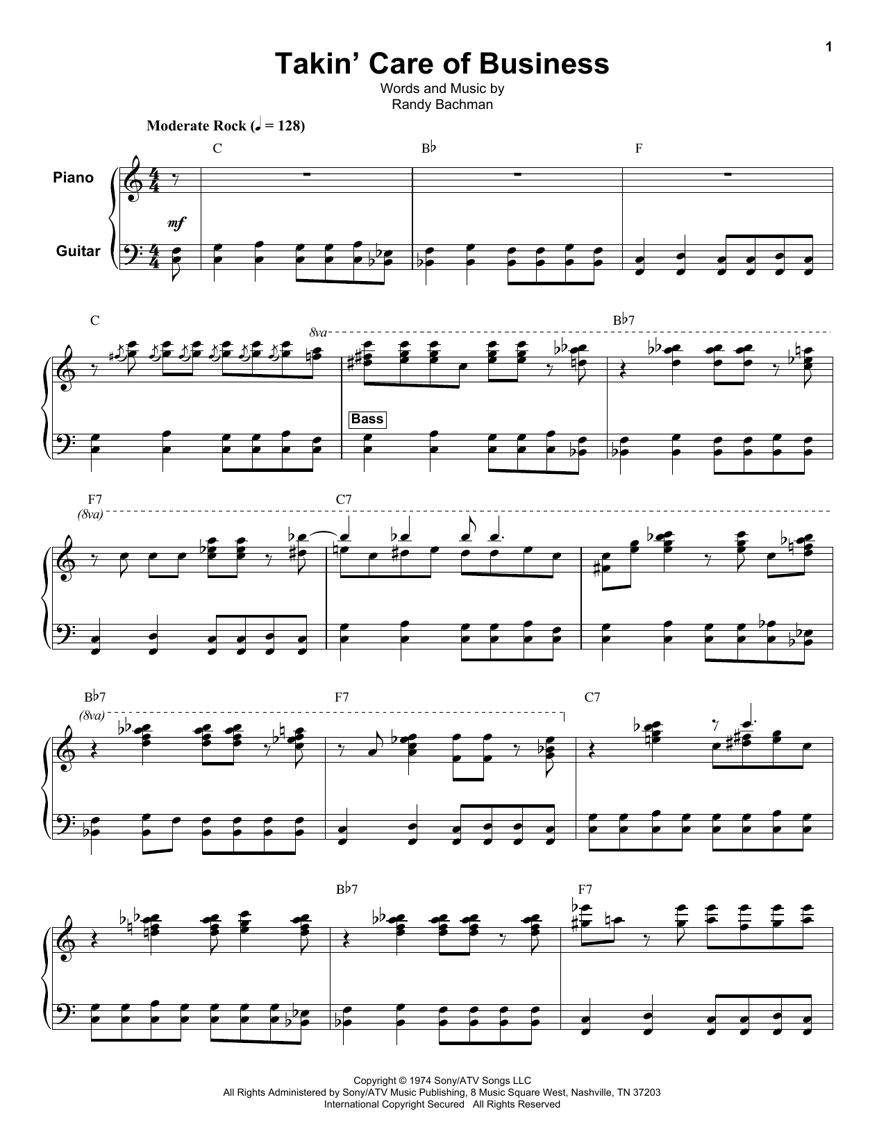 Product gallery: Page 1 of 1 Takin' Care Of Business, Bachman-Turner Overdrive