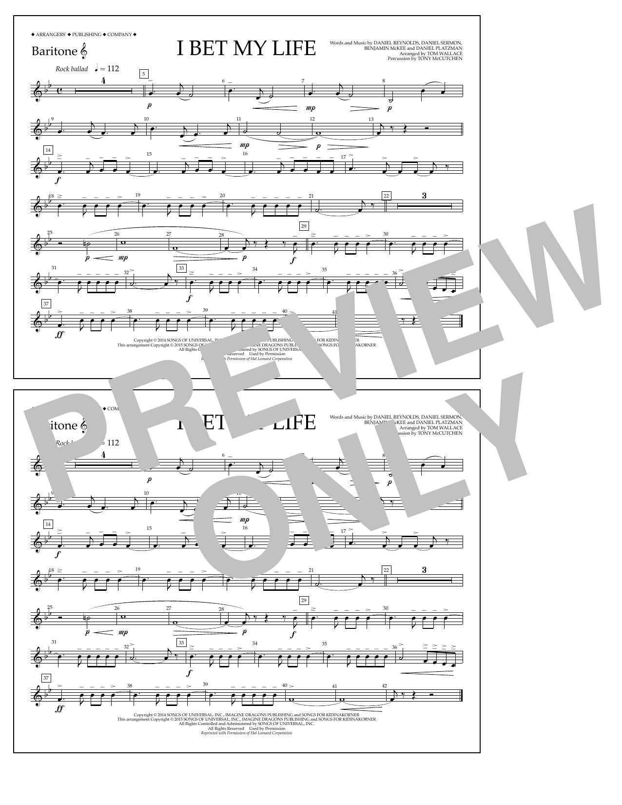 Produktgalerie: Seite 1 von 1 I Bet My Life - Baritone T.C., Tom Wallace, Ensemble