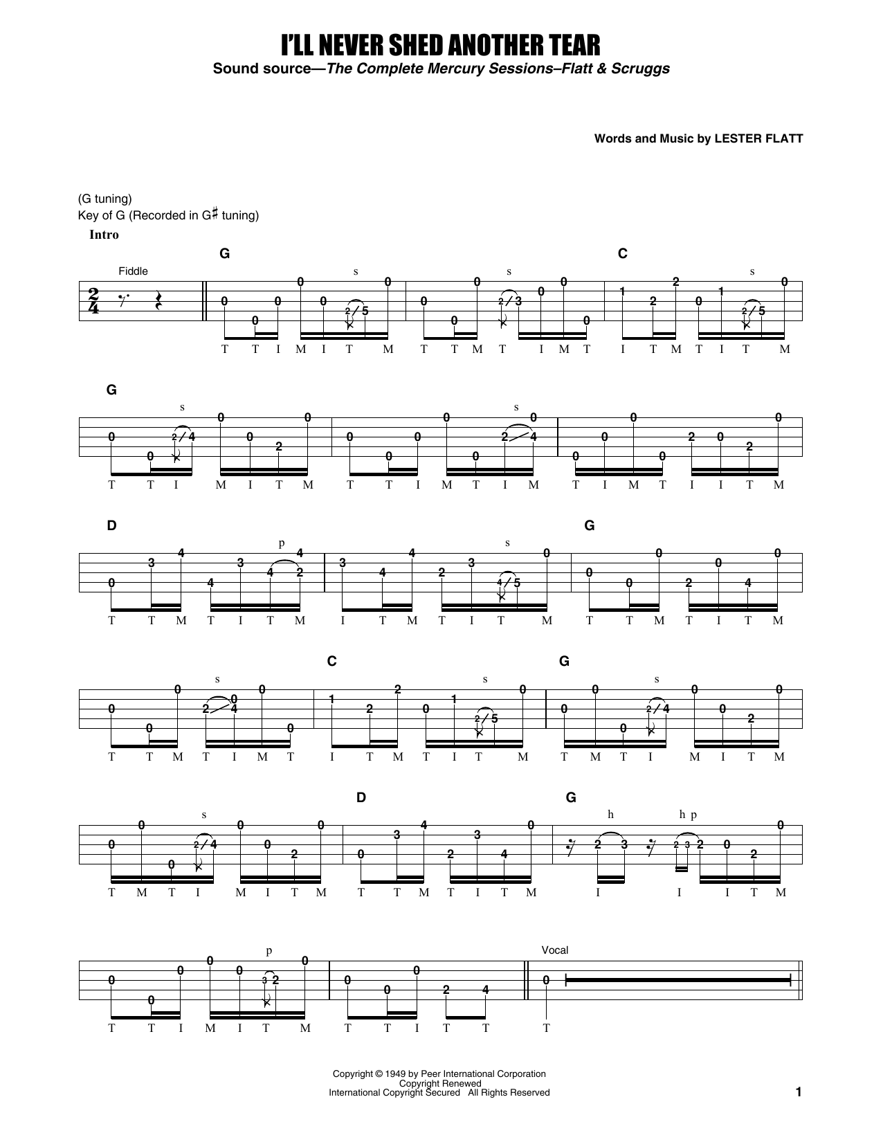 Product gallery: Page 1 of 1 I'll Never Shed Another Tear, Flatt & Scruggs